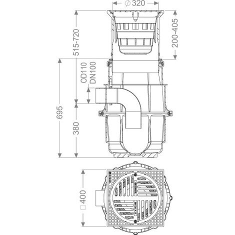 KESSEL 851102A-HANN évacuation de cour