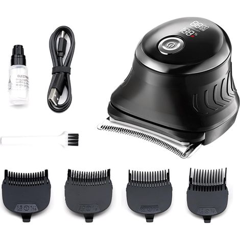 Tondeuse à cheveux professionnelle pour homme avec tondeuse amovible en acier inoxydable hommes courts utilisation la maison moteur silencieux - (1/5)