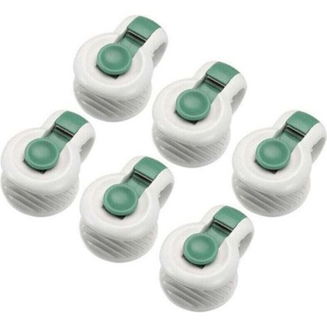 6 pièces attaches de clip de couette pour le placement sans angle des accessoires de literie fixateurs anti-déménagement, vert (1/4)