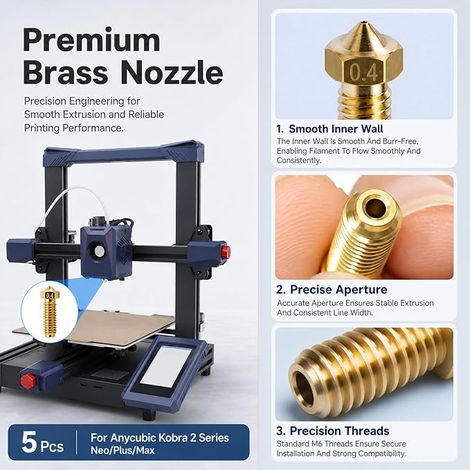 Buses d'Imprimante 3D 0,4 mm compatibles Kobra 2 (1/2)