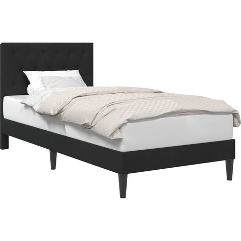 Maison Exclusive - Struttura del letto con testiera Nero 80 x 200 cm Velluto