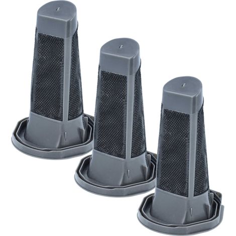 vhbw 3x Innenfilter Ersatz für Bosch 12008919  für Staubsauger, Akku-Stielstaubsauger - Schwarz Kunststoff (1/5)