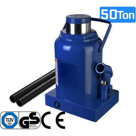 GATO HIDRAULICO DE BOTELLA 50 TONELADAS ESPECIAL PARA CAMIONES, TRACTORES, FURGONES Y MAQUINARIA PESADA