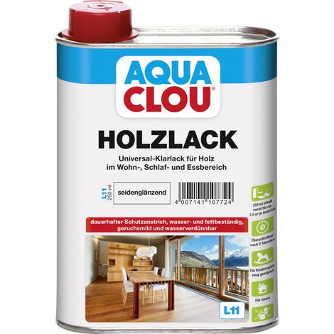 Aqua Clou Holzlack L11 250 ml seidenglänzend Speziallacke