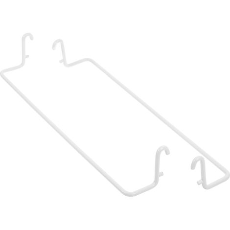 Porte-serviettes extensibles Healeved, accessoires pratiques, lot de 2, blanc, acier inoxydable,