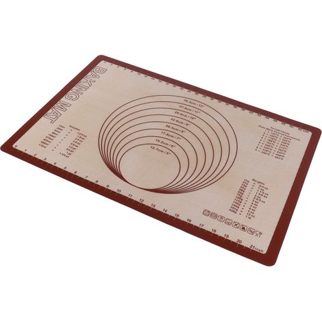 Tapis de cuisson en fibre de verre silicone, tapis de pétrissage, plaque de cuisson pour la cuisine et la boulangerie à domicile (1/5)