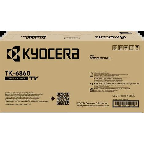Kyocera TK-6860 Toner Nero Originale per ECOSYS MZ3201ix Fino a 15.000 Pagine