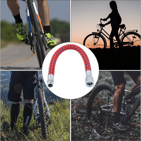Pompe à Air Haute Pression pour Vélo, Tuyau Extensible pour VTT et Vélo de Route