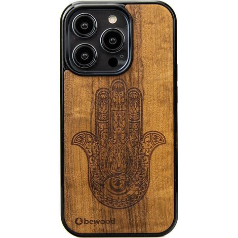 Custodia in legno Bewood per iPhone 14 Pro HAMSA IMBUIA (1/5)