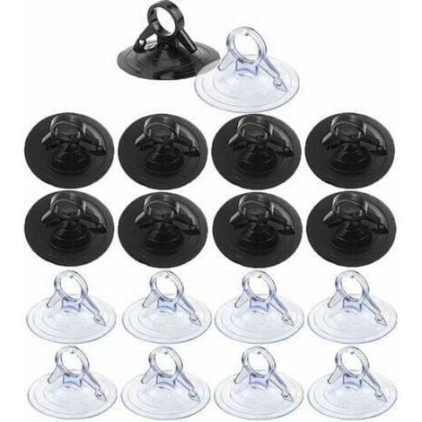 Ventouse 45 mm, 60 ventouses transparentes, ventouse de voiture sans crochets, petite ventouse transparente pour pare-soleil de voiture, cuisine, salle de bain, miroir mural (1/4)