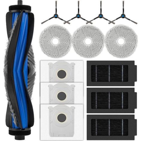 T50 Accessoires pour Ecovacs Deebot T50 Pro Omni/T50 Omni Gen2/T50 Omni/T50 Aspirateur, Lingettes, Filtres HEPA, Sacs d'aspirateur (1/5)
