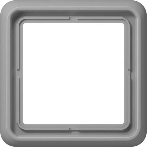 Jung Rahmen 1fach, CD 500, IP 44, Duroplast, grau, senkrechte und waagerechte Montage CD 581 GR (1/2)