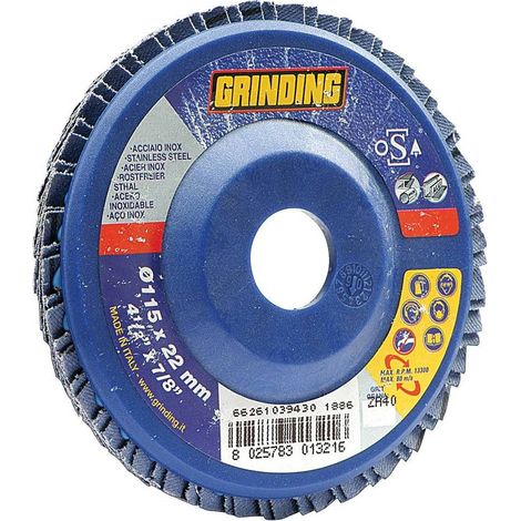 Grinding Disco Zirconio Lamellare 180 Mm Gr 80 - 10 Pz