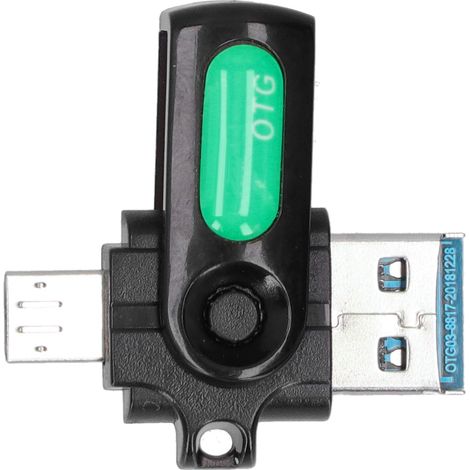 Adaptateur OTG Android V8 Portable Convertisseur de Données pour USB 2.0/3.0 et USB PD (1/5)