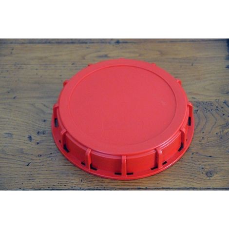 Couvercle plein 15cm pour cuve 1000 litres couleur rouge