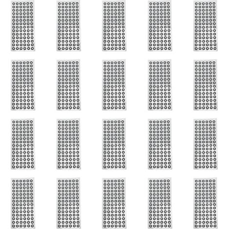 20 fogli di marcatori per scansione 3D, adesivi puntiformi per la scansione, tracciamento preciso dei punti di riferimento per la riflessione diffusa, diametro interno 3 mm, diametro esterno 6 mm. (1/5)