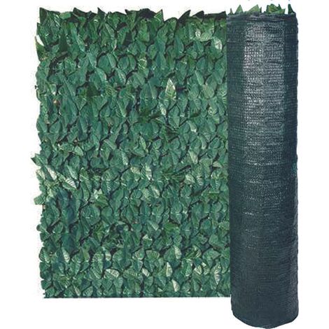 Il Campo 06659 Siepe Artificiale Lauro Ombreggiante Frangivista 150x300 cm 3 m² colore Verde