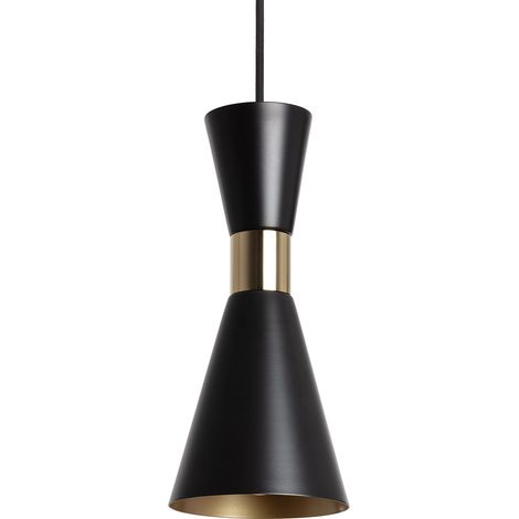 Lámpara Colgante Metal Jigger Negro