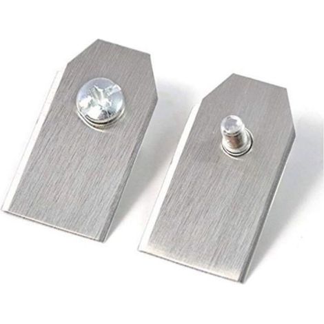 Lames de couteau en titane pour tondeuses robotiques - MHY - 45 pièces - Avec 45 vis - Revêtement en carbure de titane (1/4)