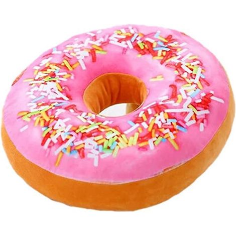 donuts Ronds (rose), Dossier Rembourr, Oreiller, Poupe En Peluche, Chaise De Bureau, Sige Auto (1/5)