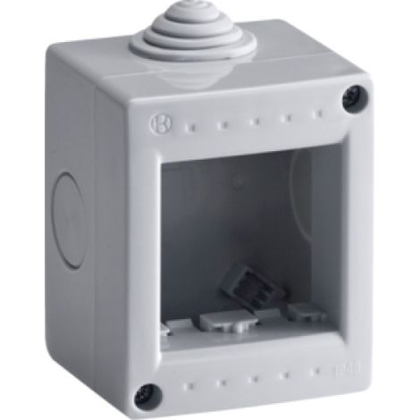 Contenitore Orizzontale 2 Mod Grigio Box Ip40 Gri (Bocchiotti Cod. B02752)