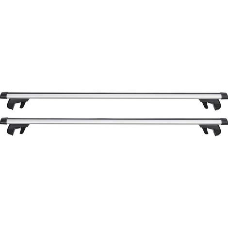 Universelle Dachträger, 100 kg, kompatibel mit erhöhten Dachträgern, Mittenabstand 220-1060 mm, abschließbares Aluminium, robuster Lastenträger. (1/5)