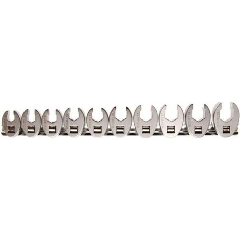 Llaves y dados BGS Technic 1756 acabado cromo 10 piezas