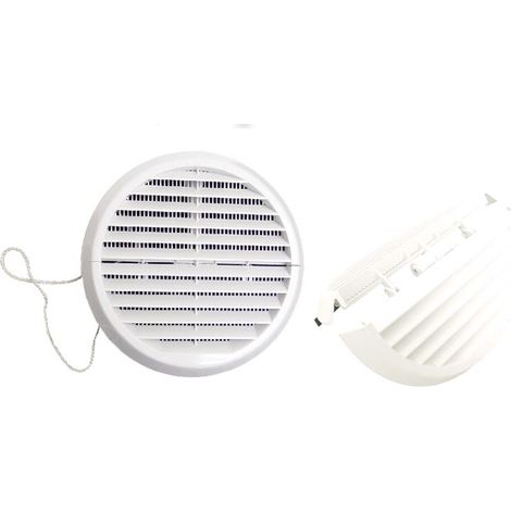 Rejilla redonda plegable ABS blanca
