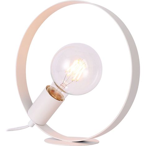 Lampada da tavolo Candellux NEXO metallo bianca 1xE27
