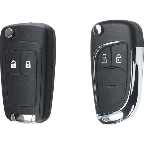 Guscio chiave auto, ricambio per modelli Opel, design in ABS resistente, 2 pulsanti modificati, per Opel. (1/2)