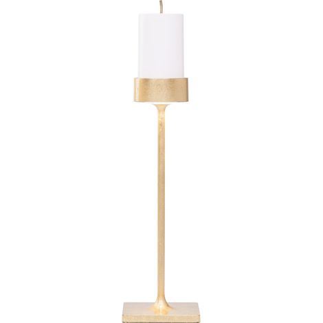 Perpetua Lampe De Table Sans Fil À Un Bras, Version Haute Avec Batterie Amovible, Finition Feuille Couleur Or, Design En Aluminium Ip54 (1/3)