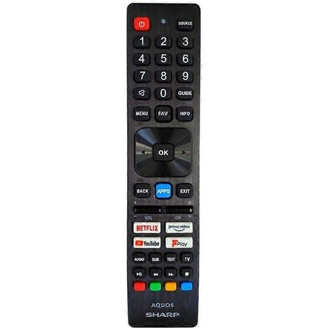 Ny Original SHW/RMC/0140N Fjärrkontroll per Sharp Aquos TV 42EE4E 50EN2EA (1/3)