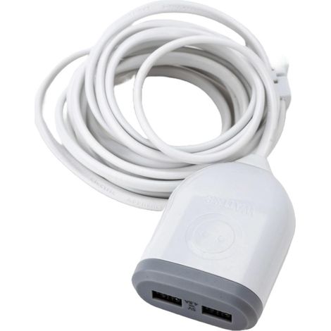 Rallonge 3m avec 2 ports USB 4,8A – Charge rapide – Câble réversible – Pour espaces confinés – Watt & Co (1/5)