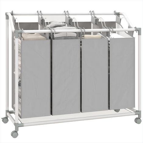 Accessoire de nettoyage Chariot de tri de linge mobile (1/5)