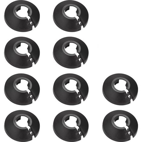 (10 Pièces Rosaces Simples De Radiateur, 17Mm Rosace De Radiateur, Cache Tuyau Radiateur pour Tuyau de Chauffage D'eau 17 mm (1/5)