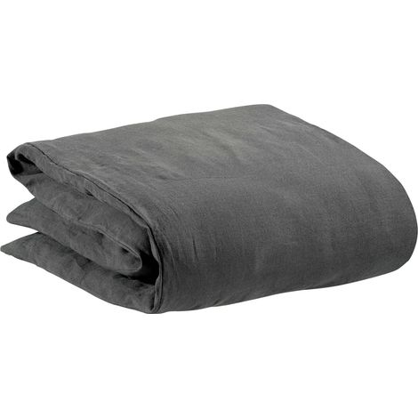 VIVARAISE - Housse de couette Zeff en lin 100% - Tonnerre - 140 x 200 cm