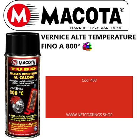 MACOTA Alte Temperature Vernice Spray Pinze Freno Marmitte Tuning Tubo Rosso (1/2)