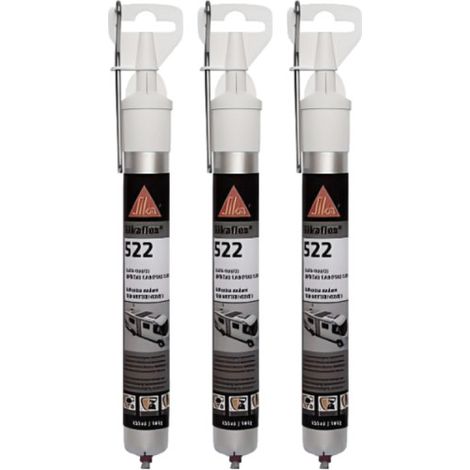 Set di 3 adesivi per caravan SIKA Sikaflex 522 - Bianco - 100ml