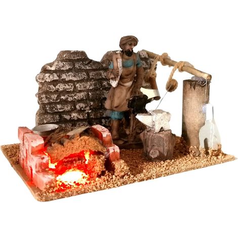Bottega Fabbro Scena per Presepe con Led 14.5 cm 12106 (1/5)