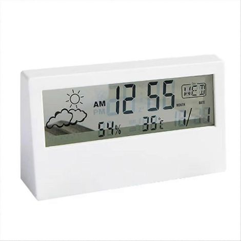 Thermomètre-hygromètre LED multifonction avec réveil (1/5)