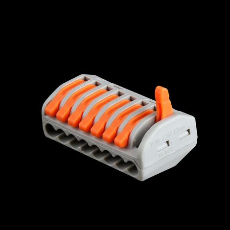 10 conectores eléctricos, terminales eléctricos 222-418, terminales de conexión con 8 palancas de control.