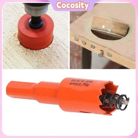 Cocosity Bi bits de trous de métal (25mm)) -trou HSS Propre Scie Cloche Bimétallique quincaillerie 25/32 pouces (20 mm) (1/5)
