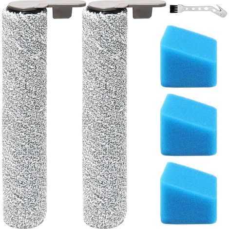Brosse rotative + filtre accessoire pour JONR ED12 Pro. Pièces détachées pour aspirateurs eau et poussière : 2 brosses rotatives + 3 filtres HEPA + 1 brosse. (1/5)