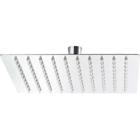 Pommeau de douche carré 30x30cm – Acier inoxydable 304 – 144 buses effet pluie – Installation rapide sans outils (1/5)