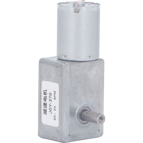 Moteur à engrenages CC à double arbre 25 kg.cm 12 mm, autobloquant, réversible, pour fours et lave-linge, 6 V, 30 tr/min (1/5)