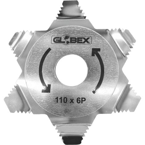 Globex DISCO ANTI AVVOLGIMENTO ERBA A 6 DENTI PER DECESPUGLIATORE