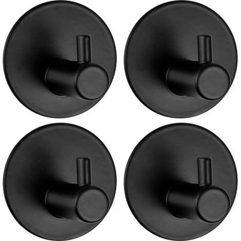 Set di 4 appendiabiti da soppalco Tavas, neri (1/5)