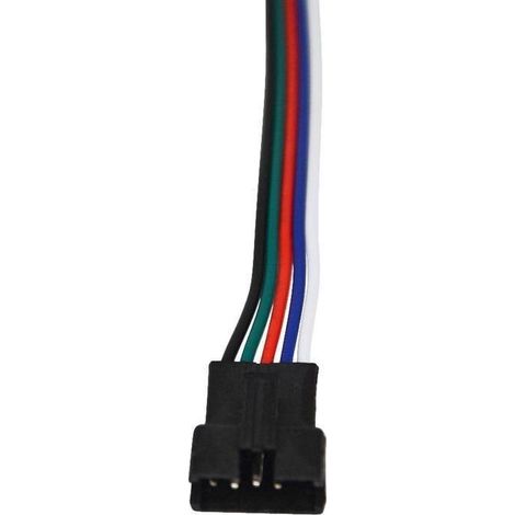 Connecteur mâle pour ruban LED RGBW IP20 avec câble (1/3)