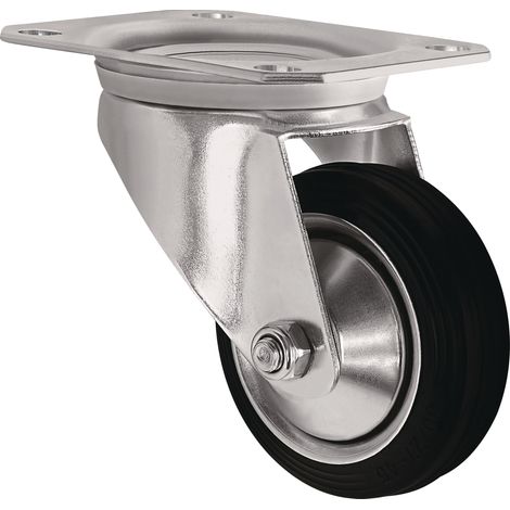 Rueda giratoria D.200mm Cap.205kg Placa VG L135xB110mm TECWERK (1/2)