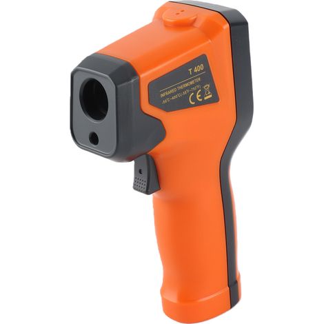Thermomètre infrarouge sans contact à écran numérique portable pour usage industriel -50 à 400 °C avec pointeur laser (1/5)
